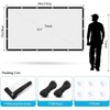 Projection Screen, 72 Inches, Large Screen, Hanging 16:9, Lightweight, Foldable,