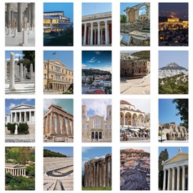 xtvinvm Athens Greece Europe Travel Postcards from Around the World Vintage Postcard Pack for Mailing Business Christmas Birthday Occasion Type Set of 20