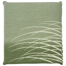 Merry Night Z202-53 Zabuton Cover, Green Meisenban, Approx. 21.7 x 23.2 inches (55 x 59 cm), Zipper Type, 100% Cotton, Same Pattern on Both Sides and Sides Japanese Style, Japanese Taste, Washable, All Seasons