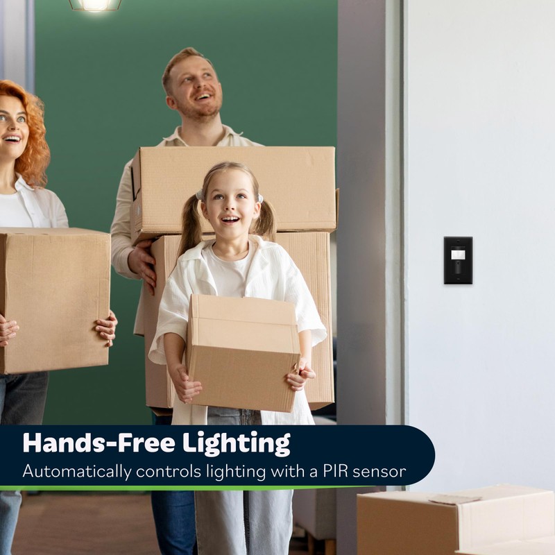 TOPGREENER Motion Sensor Switch, PIR Sensor with Ambient Light Level,