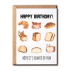 GoGiDesigns Loaves Of Fun Card - Corgi Bday Greeting Card