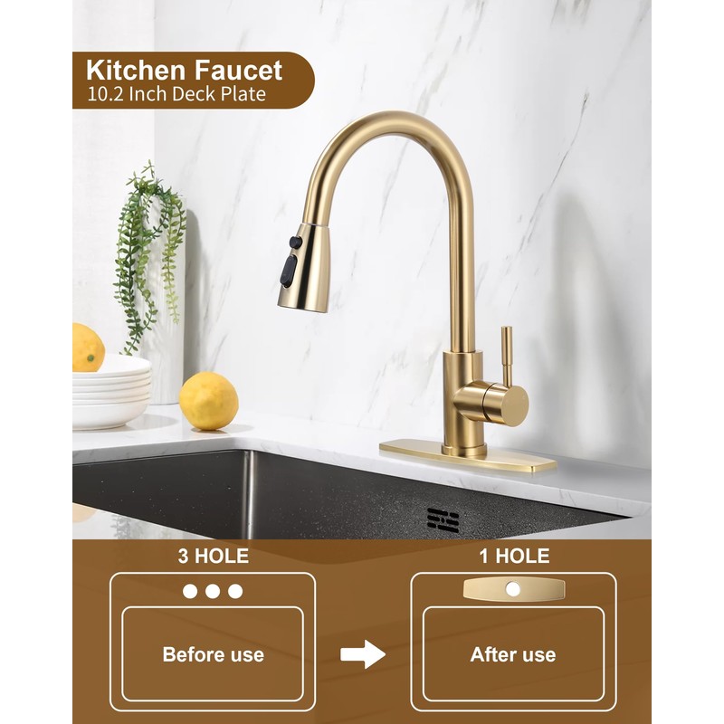 ARCORA 10.2 Inch Faucet Plate, Kitchen or Bathroom Faucet Deck