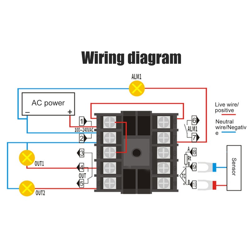BERM Digital Display Temperature Meter High Accuracy Thermometer REX-C400FK02-V x