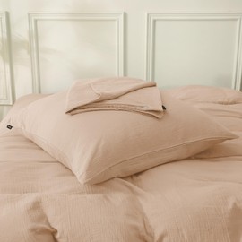 SOULFUL Muslin Cushion Cover 40 x 80 cm, Cotton, Apricot Brown