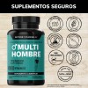 Multi Vitaminico para Hombres con Biotina, Manganeso, Te Verde, L