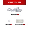 Shine Decor 3 Pack Power Cord for 10x10mm 3D Bend