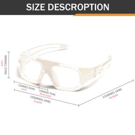 TIGA VINTA Rectangular Fashion Sports Goggles Men Women Universal Protective Safety Goggles Trendy Basketball Glasses