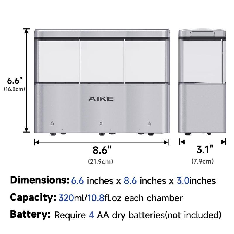 Touch-Free 3 x 10 fl.oz. Shower Shampoo Dispenser Wall Mount