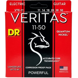 DR Strings VERITAS™ - Coated Core Technology Electric Guitar Strings: Heavy 11-50