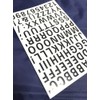 XIAXIN Waterproof PVC Alphabet Number Stickers Set Weatherproof Waterproof Roman