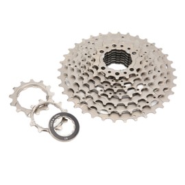 Road Bike Freewheel Lightweight 9 Speed 11‑36T Cassette for Mountain Bicycle Road Bike Silver