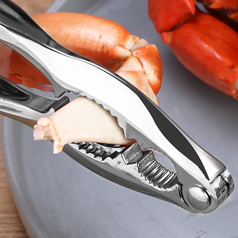 Artcom 7 Piece Seafood Tools Set - 2 Crab Crackers,