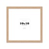10x10" Square Picture Frame, Display Pictures 6x6" With Mat or