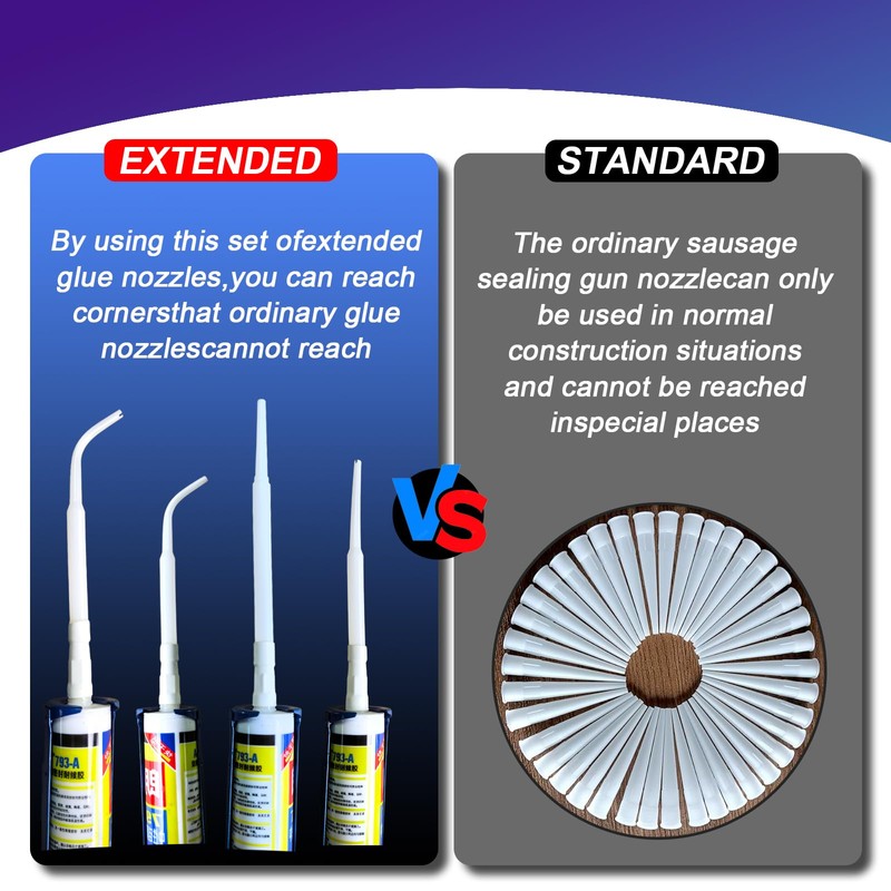 HAMUULL caulking extension nozzle Caulking Nozzle for Caulking Gun Long
