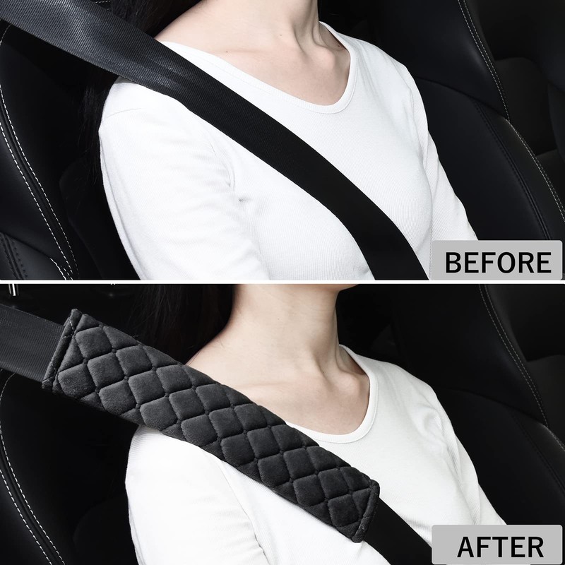 Seat Belt Comfort Pads – 2-Pack Car Seat Belt Covers