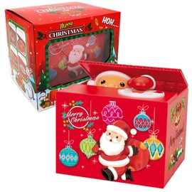 Pinkgarden Christmas Piggy Bank Coin Money Box Electronic Money Bank Safe Saving Box ATM Bank Safe, Great Gift for Kids Child