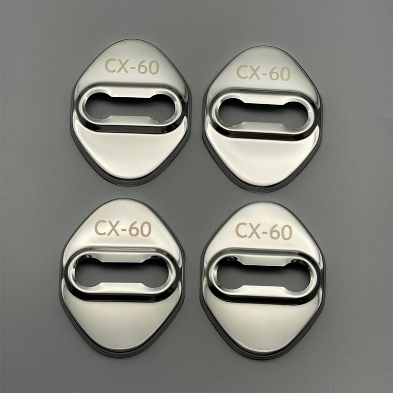 MEKOMEKO CX60-MSGY4 Mazda CX-60 Dedicated Striker Cover, Door Lock Cover,