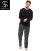 Strong Souls Mens Luxury 2 Piece Long Pyjamas Pjs Stag