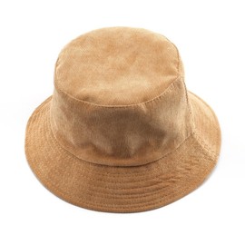 Corduroy Bucket Hat for Women Reversible Soft Furry Fisherman Caps Floppy Fall Winter Sun Visors (AU, Alpha, One Size, Khaki)