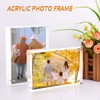 Sezanrpt 3 Pack Acrylic Picture Frames 5x7 Inch Free Standing,