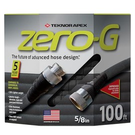 zero-G 4001-100 Garden Hose, 5/8" x 100', Gray