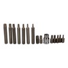 Toolzone 15Pc 1/2" Dr Torx Bits with Socket in Case