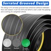 MYFAMIREA 20FT Garage Door Bottom Threshold Seal Strip with 300ml