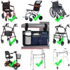 Wheelchair Side Bag, Wheelchair Armrest Storage Pouch with Cup Holder
