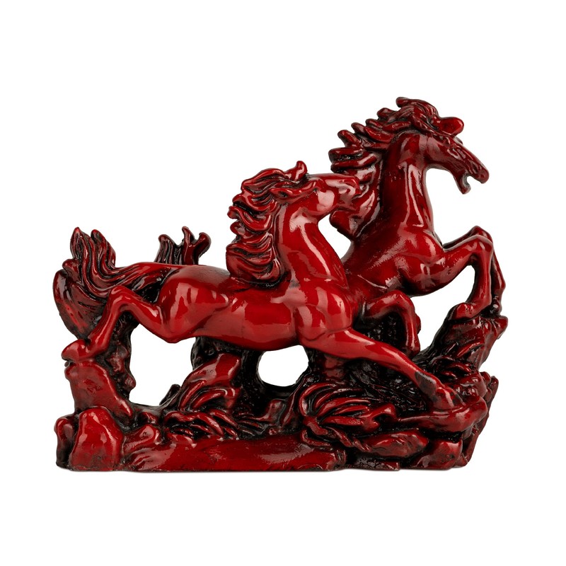 B.S HANDICRAFTS Running Horse Vaastu Statue for Home Office for