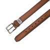 Dickies Men's Industrial Strength Logo Plague Belt, Brown, 42
