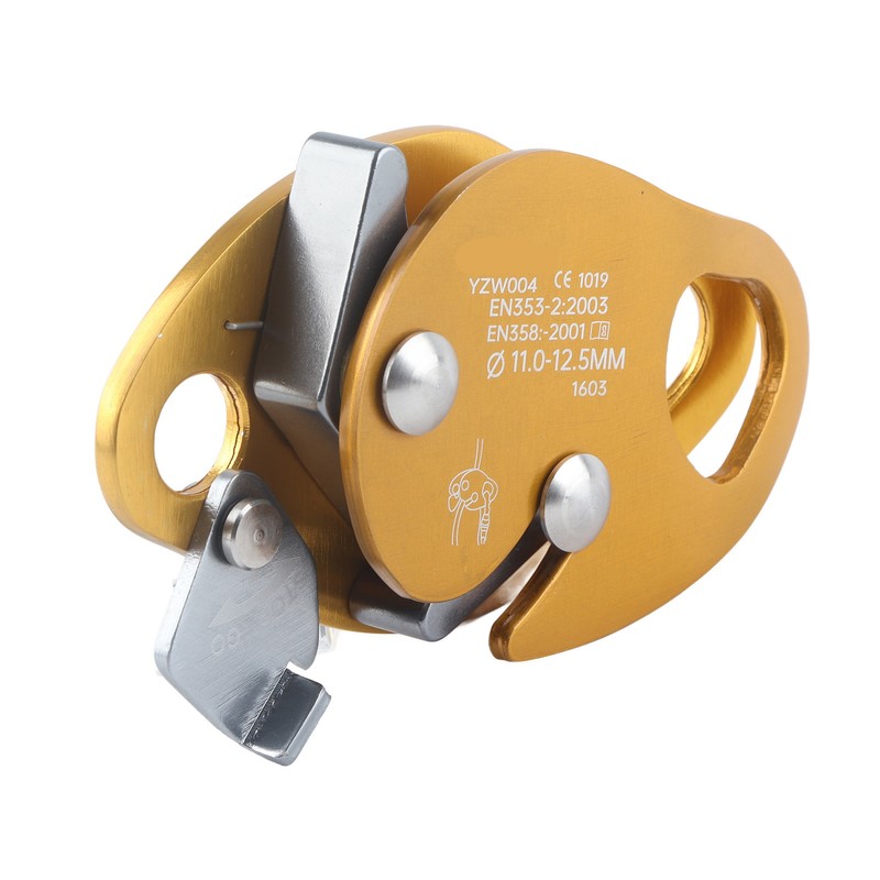 Self Braking Stop Descender for 11‑12.5mm Rope Clamp Grab Rescue