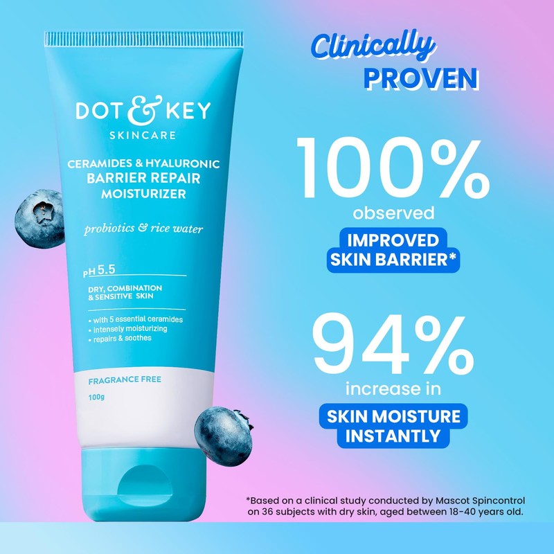 Dot & Key Ceramides Moisturizer with Hyaluronic for Intense Moisturizing