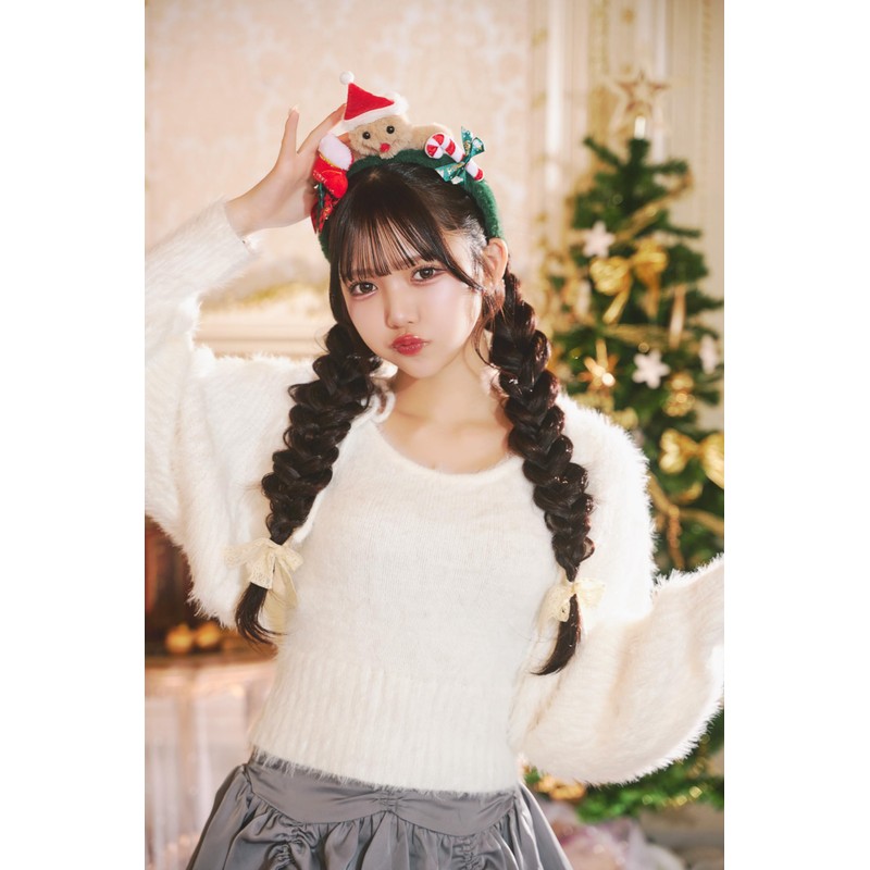 Clearstone Cosplay Christmas Gingerbread Cookie Headband Unisex Beige