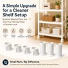 Replacement Feet and Caps Compatible with HDX Heavy Duty Shelving,