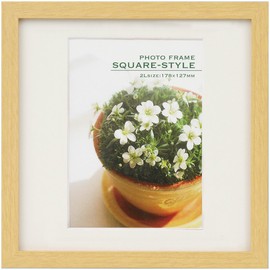 Nakabayashi Wooden Square Photo Frame, natural