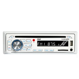 Pyle-Lanzar Pyle Single-DIN Bluetooth Marine CD Radio, 2x 6.5” 400W Max Full-Range Speakers