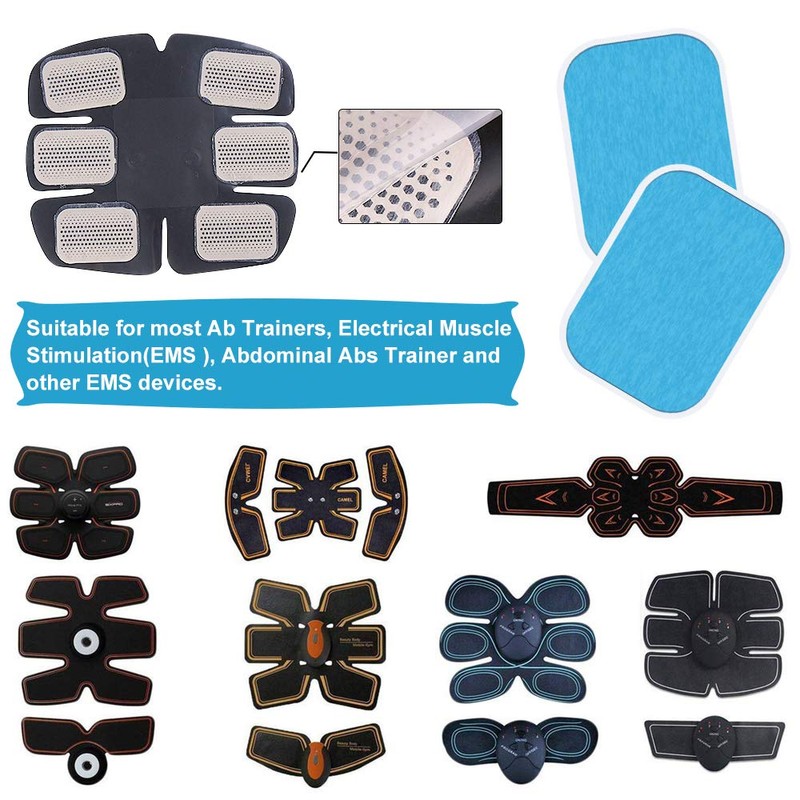 Dreamtop 60 Pcs (30 Packs) Abs Trainer Gel Pads Muscle