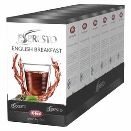 K-Fee Espresto English Breakfast Tea - 6 boxes of 16 capsules