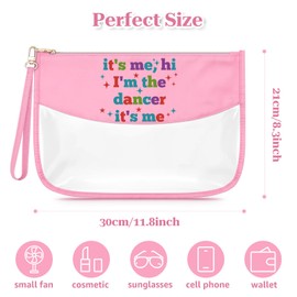 Sfodiary Makeup Bags for Women Dance Lover Inspirational Birthday Gifts for Dancer Cosmetic Bag Friendship Graduation Gift for Sister Girls Dance Teacher Mom Present Zipper Travel Tolitery Pouch