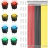 MKBKLLJY 8 Pieces Round Rocker Switch ON/OFF SPST DC 12V