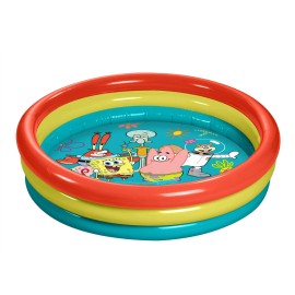 SpongeBob SquarePants 3-Ring Inflatable Swimming Pool, Outdoor /Indoor Play