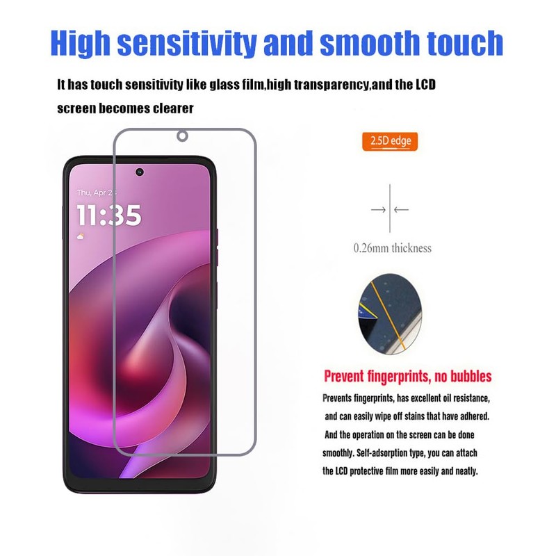 rlbmnyz[3-Pack Compatible with Moto G 5G 2026 screen protector Tempered