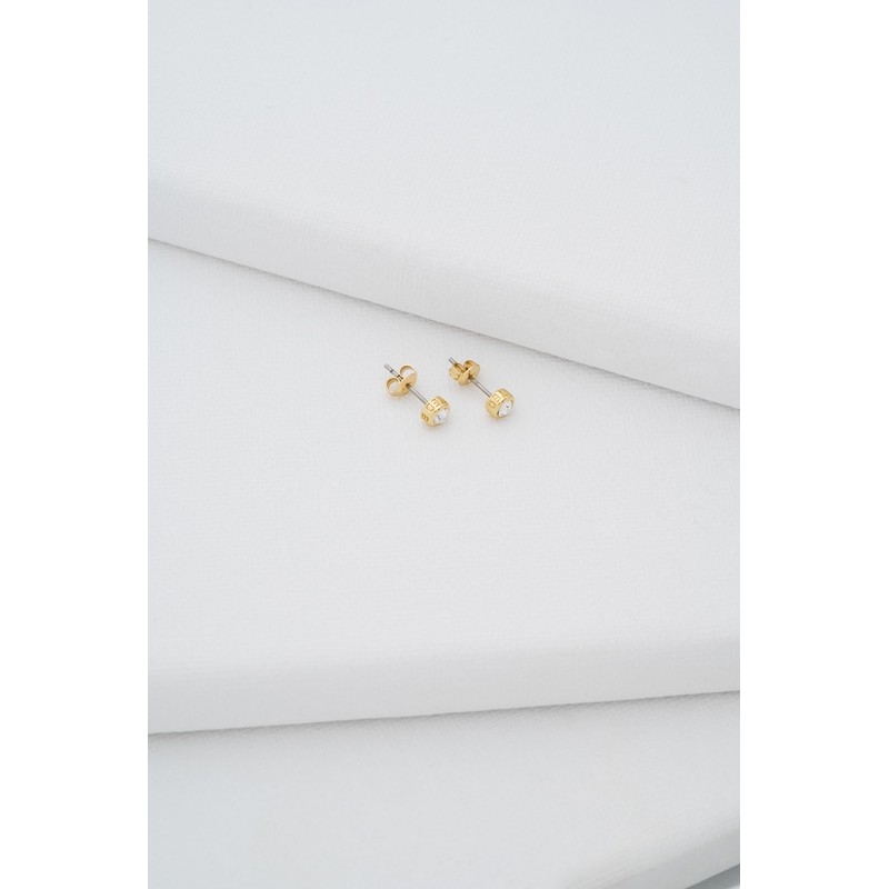 Ted Baker Sinee Mini Crystal Stud Earrings For Women (Gold/Crystal)