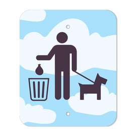 Dispense-Art™ Collection Dog Park Walk - Custom UV Printed Design on Rust-Proof Aluminum Starter Dog Waste Station/roll Bag System - Includes 400 Dog Waste Bags & 10x12 Sign