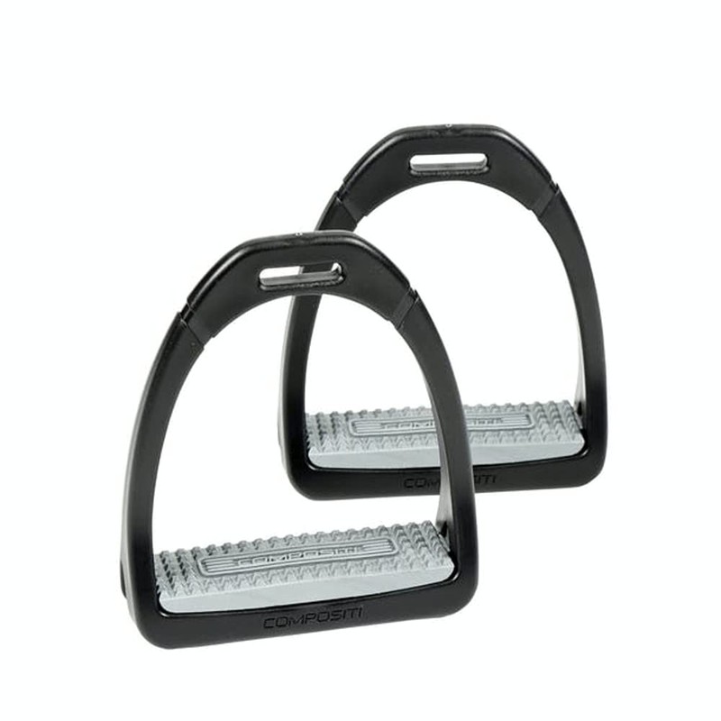 Shires Coloured Compositi Stirrups 686, Burgundy, Adults