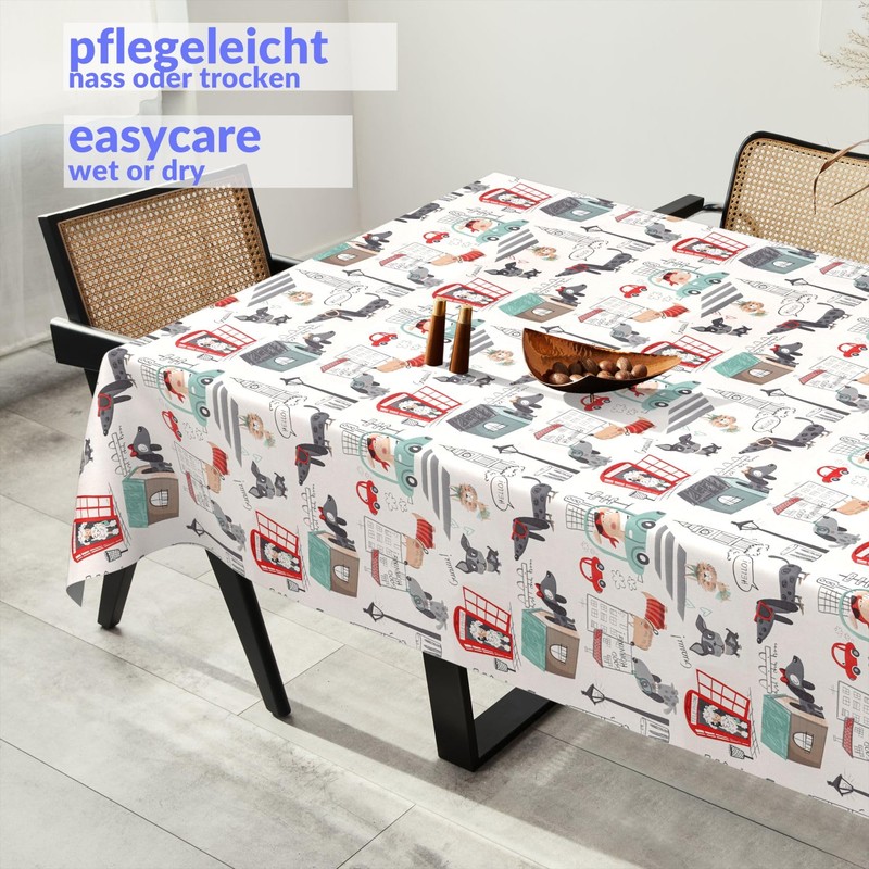 ANRO Oilcloth Tablecloth Washable Wax Tablecloth Plastic Tablecloth Sold by