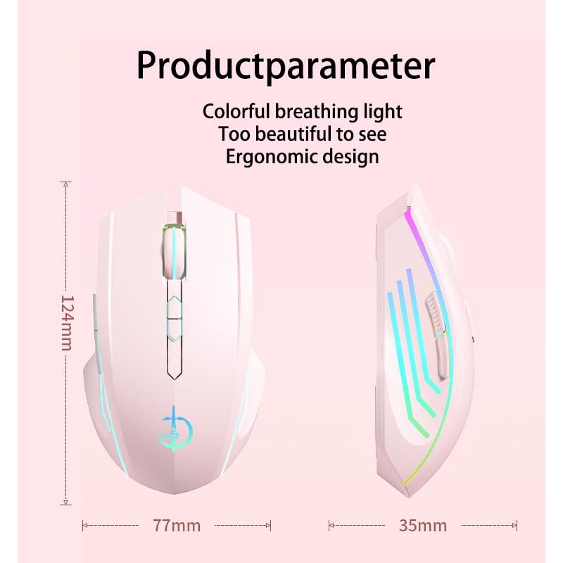 holy sword M800 Single-Mode Wireless Battery Level Display Mouse, 2.4G