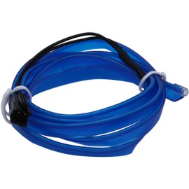 Recambo 2 m EL Wire LED Ambient Lighting, 12 V Flexible Neon Light Strip, Interior Lighting for Car, Inverter Included, Waterproof Ambient Light for Cars, Blue