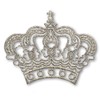 BB2Buy Silver Royal Crown Imperial Queen Princess Luxury Symbol Embroidered Sew on Iron on Patch Applique for Clothing Vasts Jackets