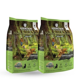 Addiction Viva La Venison Grain-Free Dry Cat Food - with Premium Venison to Support Muscle Development & Maintenance - High-Protein Recipe with Chicken & Low Carb - Made in New Zealand - 4lbs (2-pk)